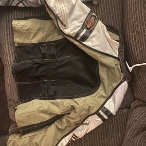 womens leather harley coat